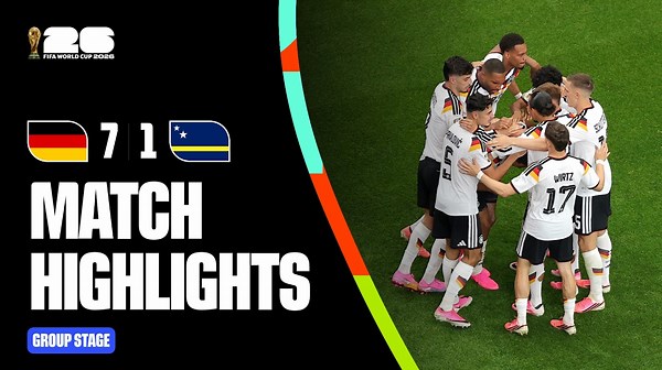 Germany Curacao World Cup 2026 Group E Kai Havertz goal Houston Stadium 7-1