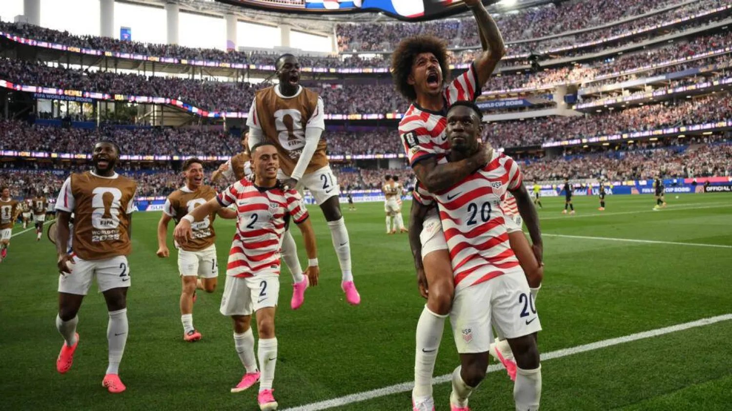 USA Paraguay World Cup 2026 Folarin Balogun brace Los Angeles Stadium Group D 4-1
