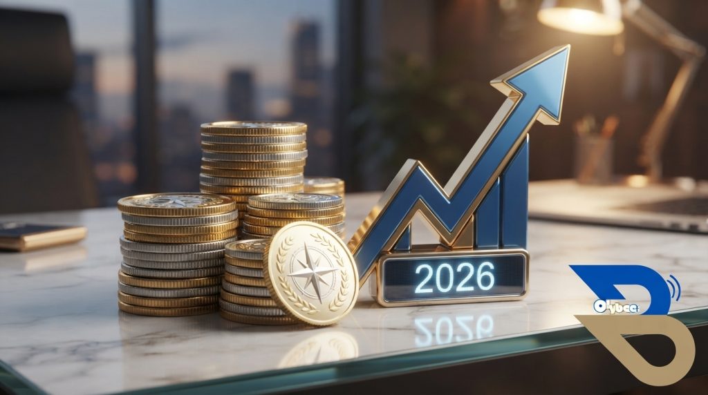Coins and growth chart representing 2026 investment opportunities
