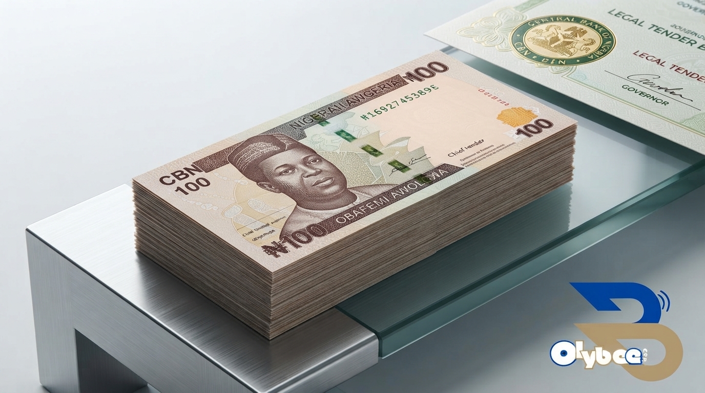 CBN confirms N100 note legal tender status remains valid nationwide.