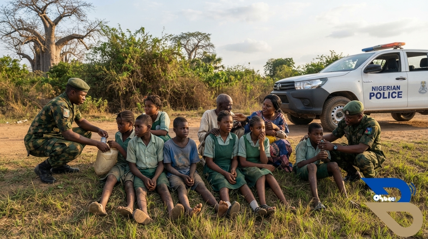 Oyo abduction pupils attire after rescue in Oriire